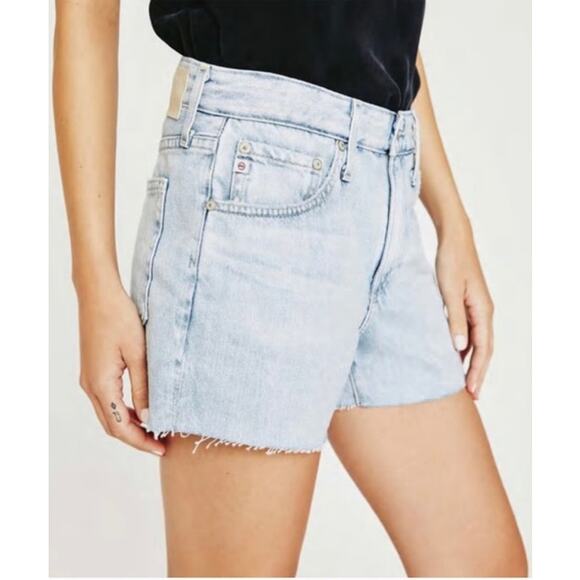 Adriano Goldschmied Denim Shorts Women size 27 The Hailey Cut off Ex Boyfriend